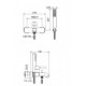 Μπαταρία Λουτρού La Torre New Tech 12019-300 White Matt Λευκό Ματ